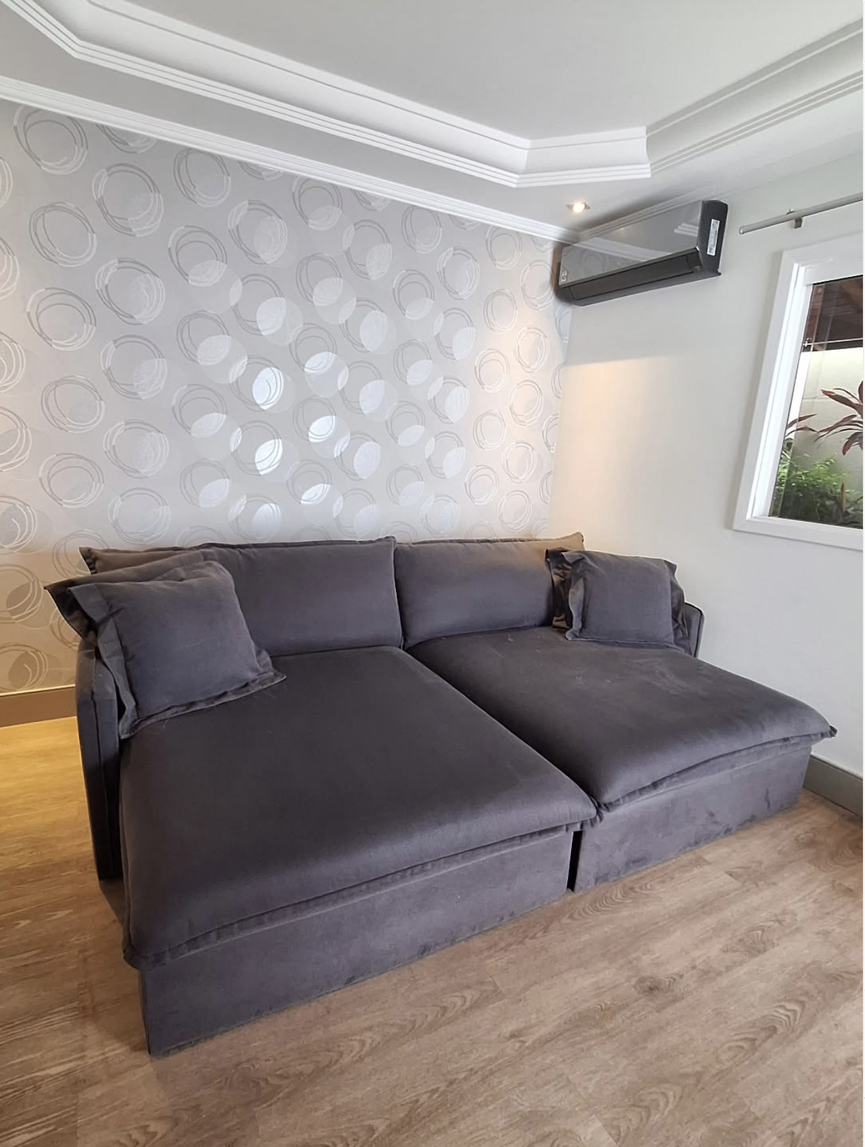 Sectional sofa cleaned by House Clean